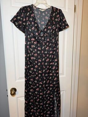 Lucky Brand | Dresses | Lucky Brand Floral Print Long Sleeve Tiered Maxi  Dress | Poshmark